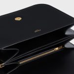 MEDIUM COLLEGE BAG IN SHINY CALFSKIN BLACK - Image 4